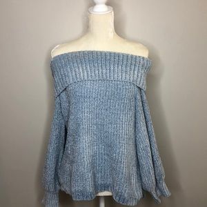 Off the shoulder sweater